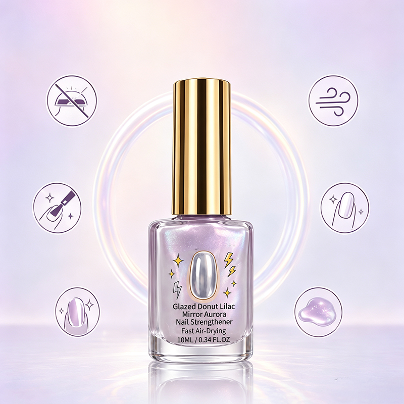 📢📢Vásárolj 2-t, kapsz 1-et ingyen!! ⏰Lilac Glossy Mirror körömápoló balzsam