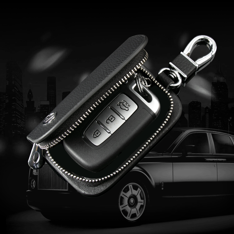 Bőr autókulcstartó