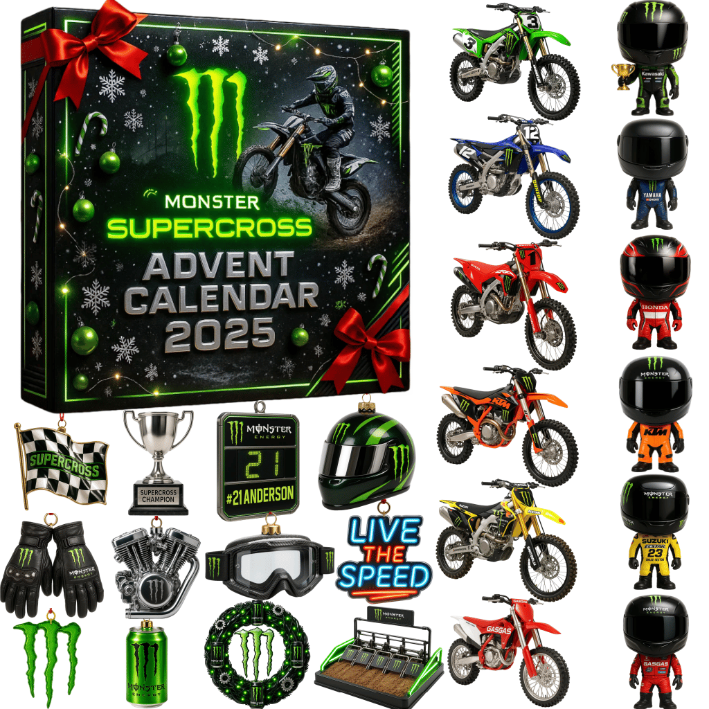 🔥Limitált kiadás, már csak 100 szett maradt! - 🏍️Monster Energy Supercross Adventi Naptár 2025