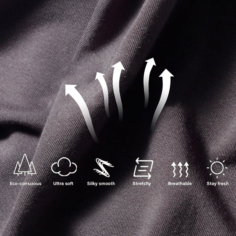 🩲Légáteresztő férfi alsó egyszínű, alacsony emelkedéssel