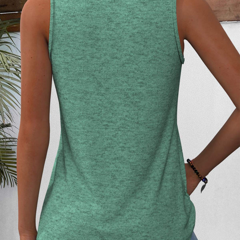 👚Női ujjatlan V-nyakú póló