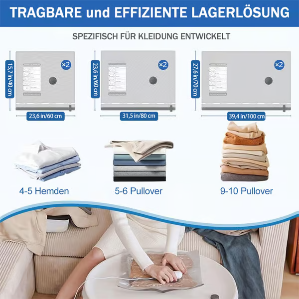 🔥 USB elektromos vákuum kompressziós zsák