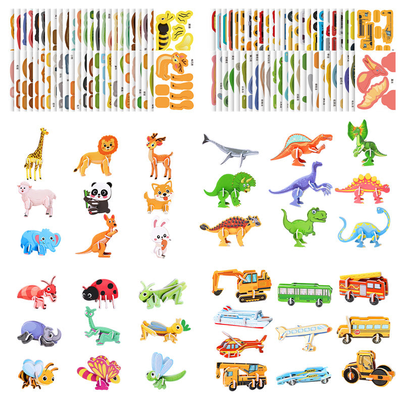 🎨3D oktató rejtvények gyerekeknek