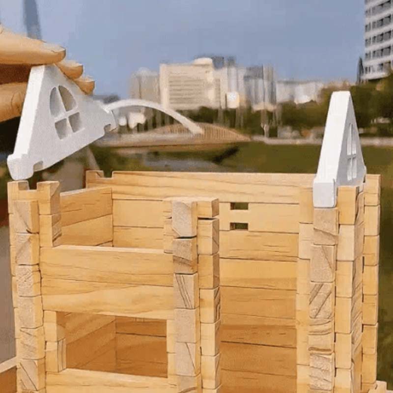 🔥Oktatási fa építőelemek