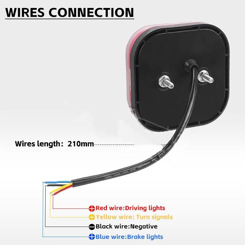 Egy pár nagy teherbírású LED-es hátsó lámpa