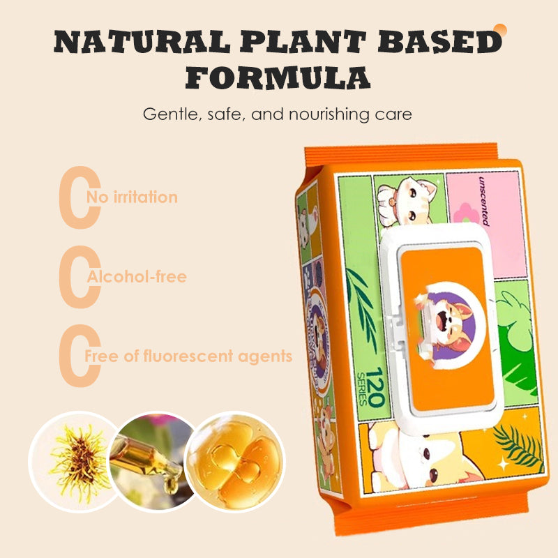 🐱Háziállat-ápoló törlőkendő kesztyűk, öblítést nem igényelnek🐶