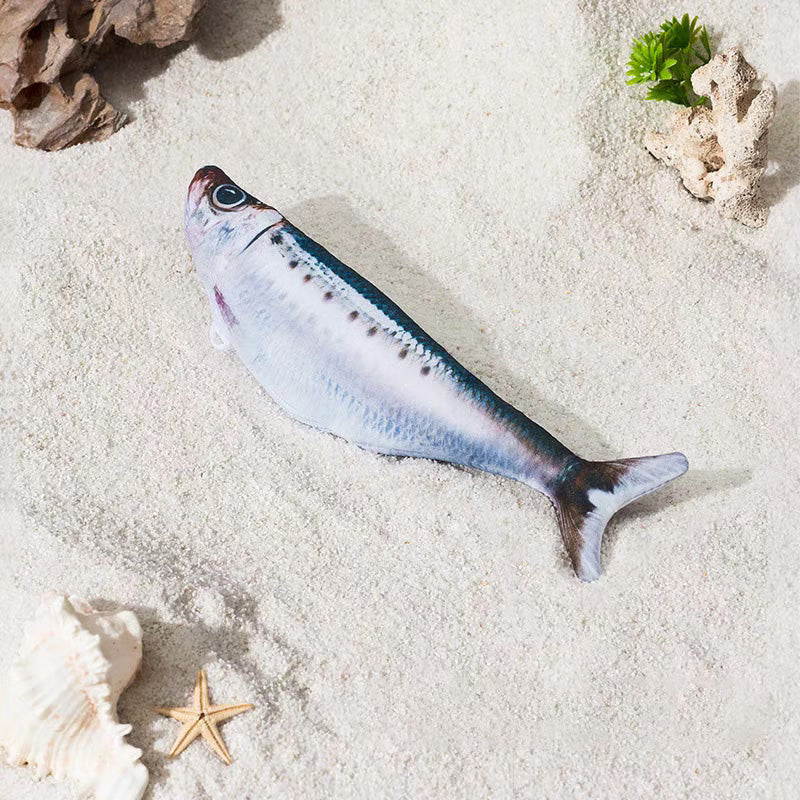 🐈Realisztikus ugrálóhalas játék macskáknak