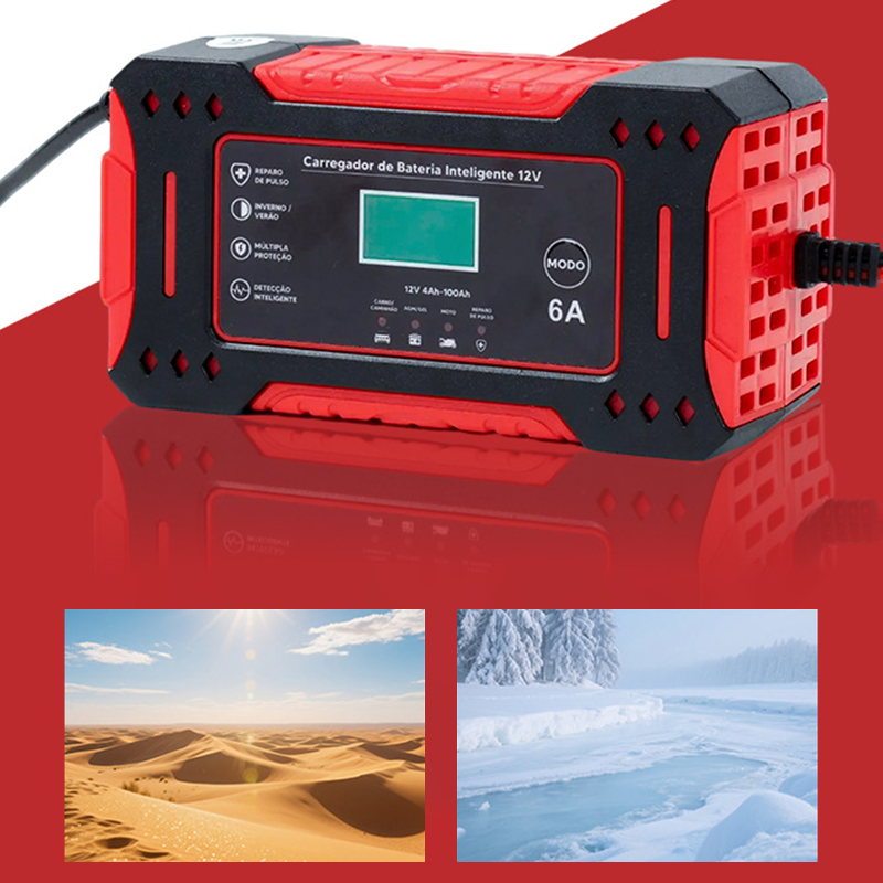 Akkumulátortöltő intelligens autóhoz és hordozható