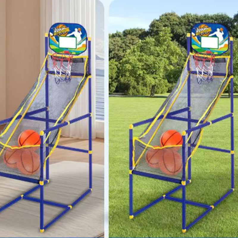 🎁Gyerekeknek való beltéri kosárlabda játékgép 4 labdával 🏀🎯
