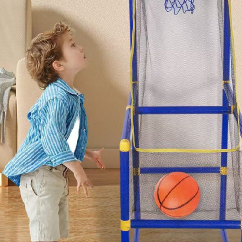 🎁Gyerekeknek való beltéri kosárlabda játékgép 4 labdával 🏀🎯