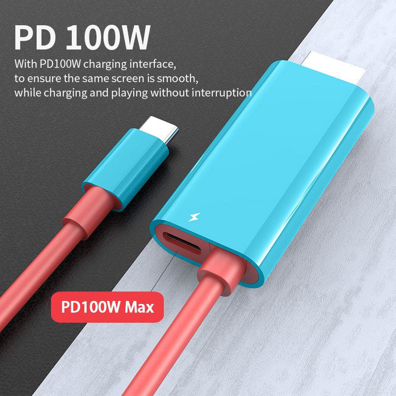 USB-C - HDMI töltőkábel